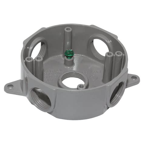 3.5 electric box round steel|shallow outdoor round electrical box.